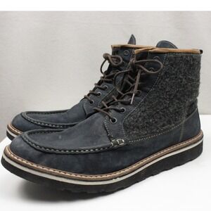 Wolverine 1883 Bento Boots Mens 13 Navy Nubuck Moc Toe Portugal W00643